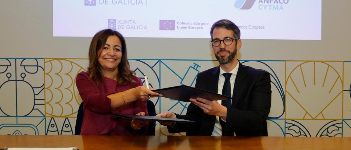 A Xunta e Anfaco reforzan a promoción e a competitividade da industria conserveira galega cun novo convenio para 2026 