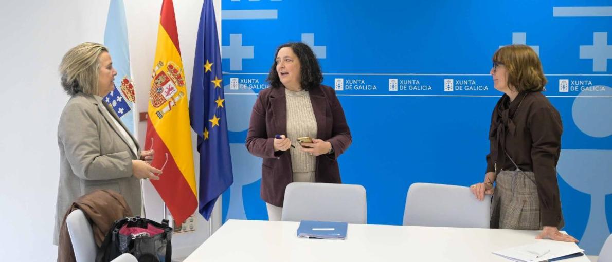 Belén do Campo analiza coa xerente do GALP Ría de Arousa, Rosa Carballo, o balance das axudas e a evolución dos proxectos desta entidade