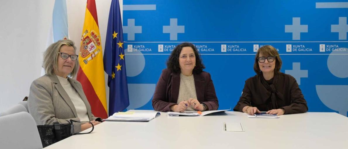 Belén do Campo analiza coa xerente do GALP Ría de Arousa, Rosa Carballo, o balance das axudas e a evolución dos proxectos desta entidade