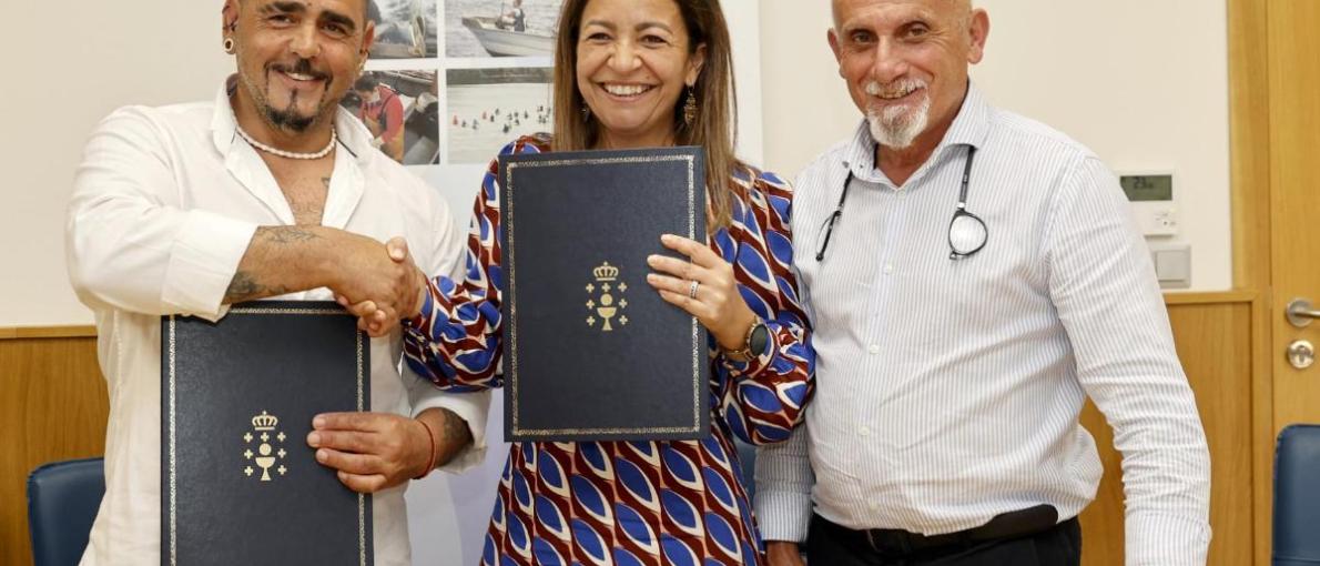 A Xunta inviste máis de 720.000 € na enseada de San Simón coa sinatura de dous convenios de restauración marisqueira en Vilaboa e Arcade