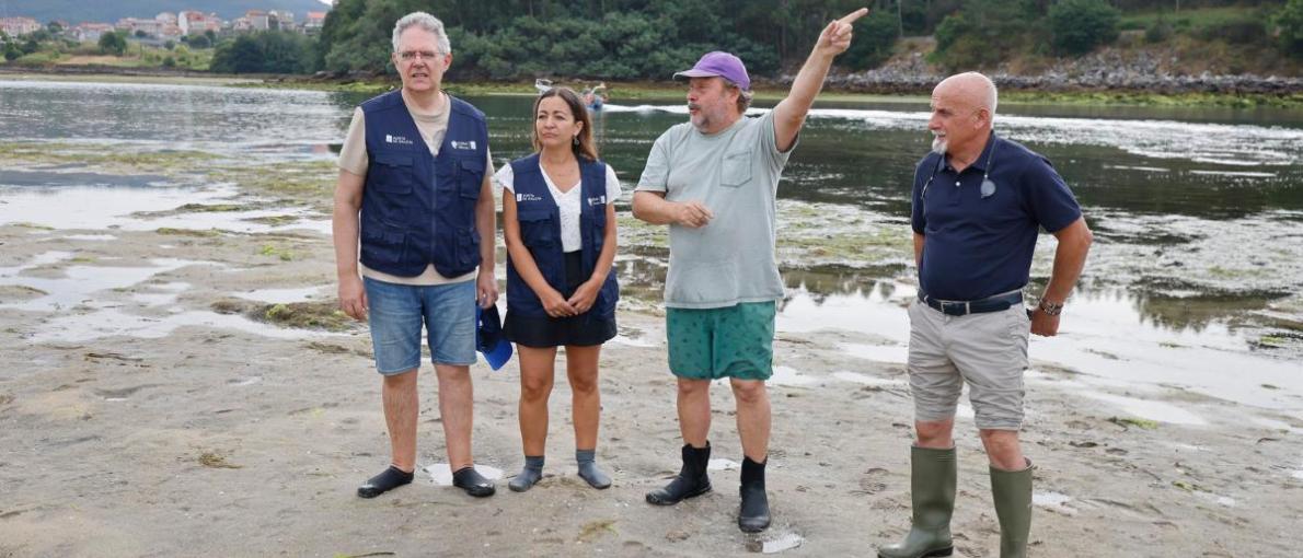 A Xunta e o sector marisqueiro unen ciencia e tradición en Arcade cunha nova entrega de máis de 200.000 ostras planas autóctonas
