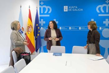 Belén do Campo analiza coa xerente do GALP Ría de Arousa, Rosa Carballo, o balance das axudas e a evolución dos proxectos desta entidade